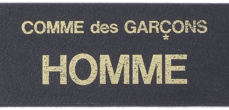 Comme des Garcons Homme Smooth Leather Key Chain Belt Black