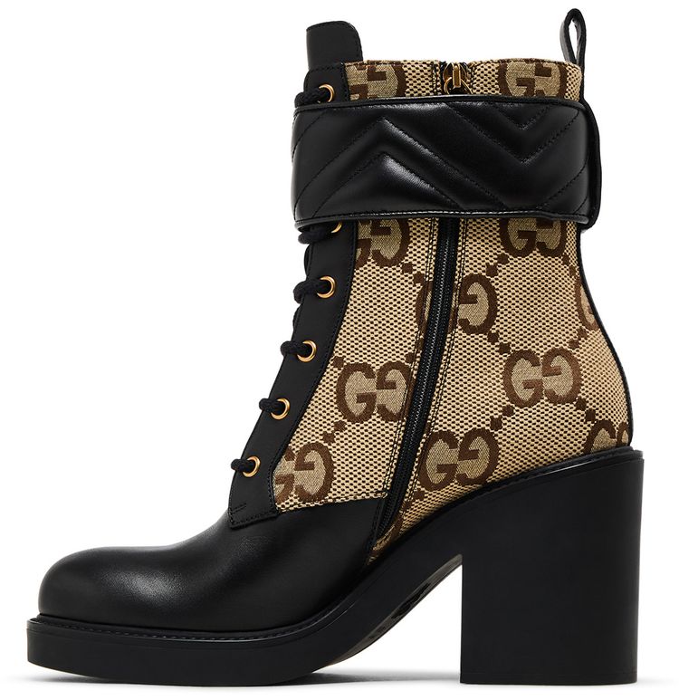 Gucci Wmns Double G Ankle Boot Camel Ebony