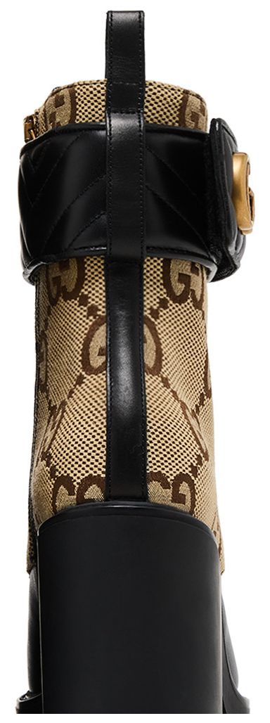 Gucci Wmns Double G Ankle Boot Camel Ebony