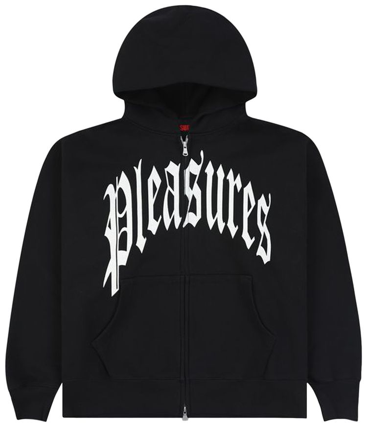 Pleasures Twitch Zip Hoodie Black
