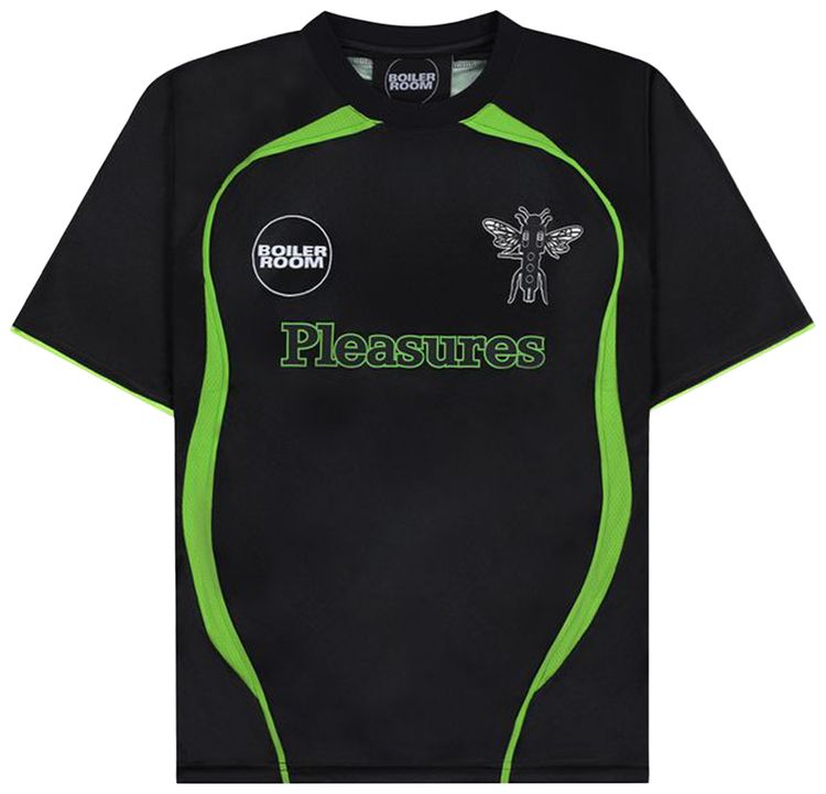 Pleasures Aqua Soccer Jersey Black