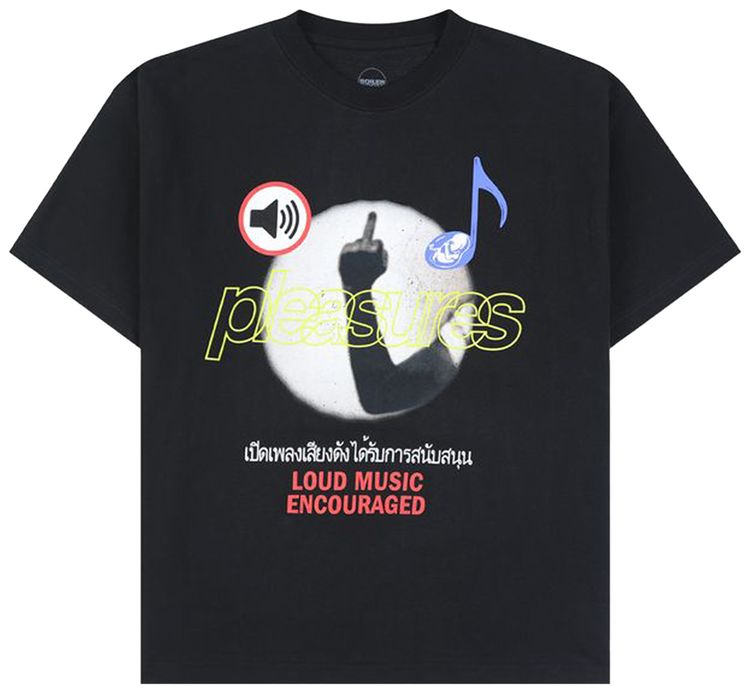 Pleasures Loud Music T Shirt Black