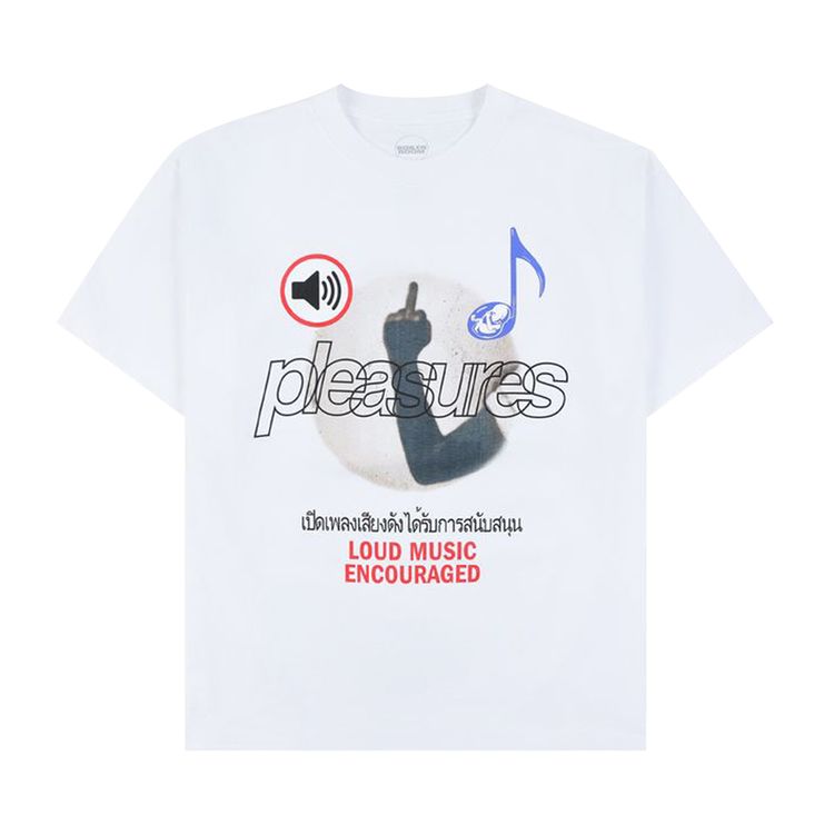 Pleasures Loud Music T Shirt White