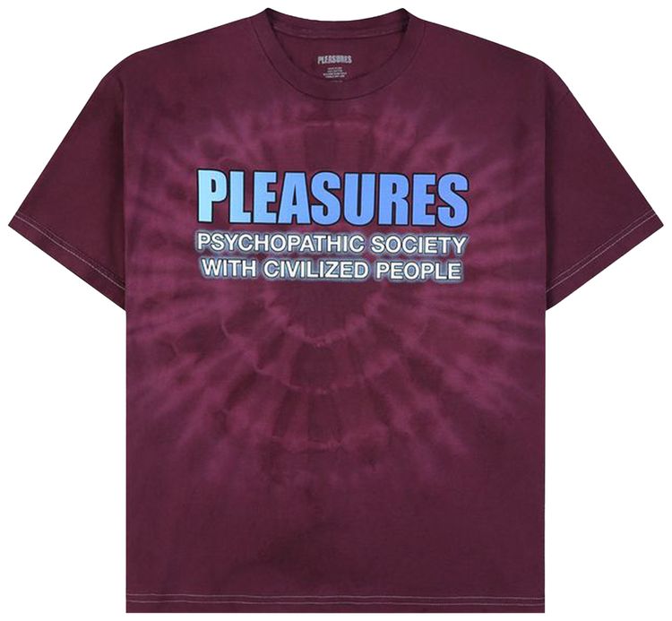 Pleasures Civilized T Shirt Purple Dye