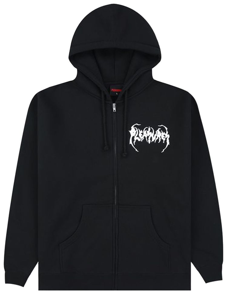 Pleasures Pond Zip Hoodie Black