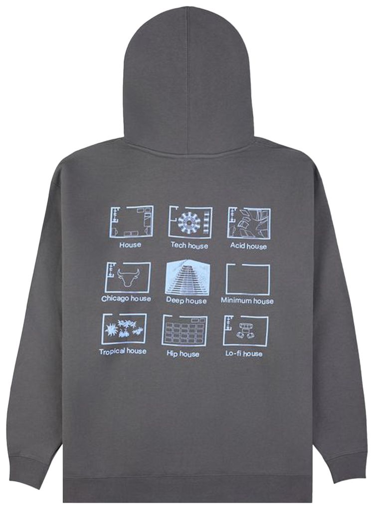 Pleasures House Blend Hoodie Charcoal