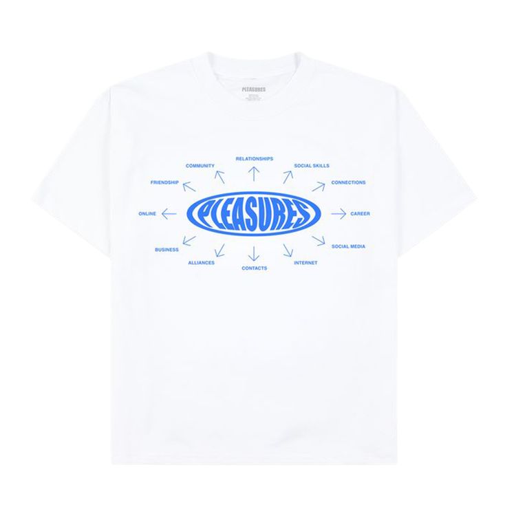 Pleasures Overview Logo T Shirt White