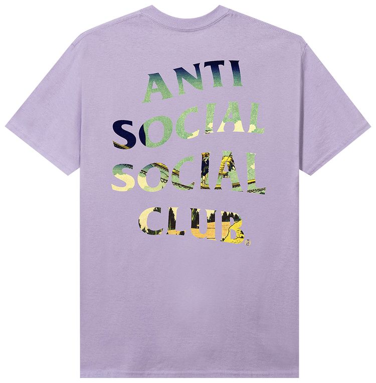 Anti Social Social Club Suspension Bridge Tee Purple