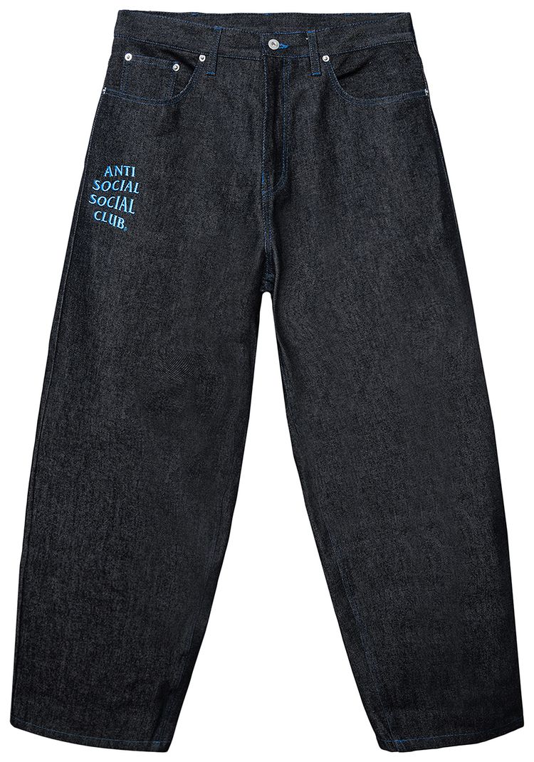 Anti Social Social Club Baggy Denim Jeans Black
