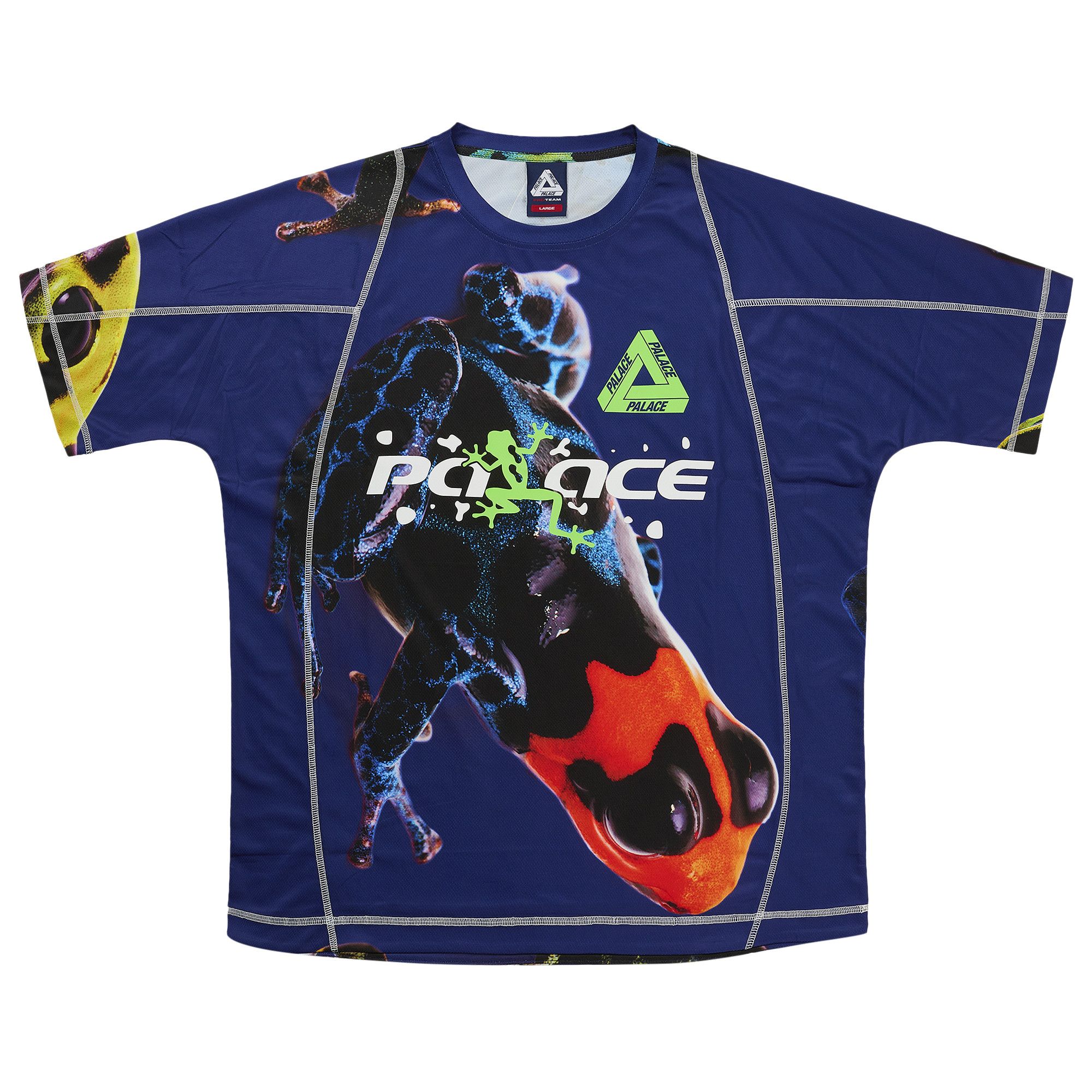 Buy Palace Frogger Tech Jersey 'Blue Frog' - P29ES026 | GOAT
