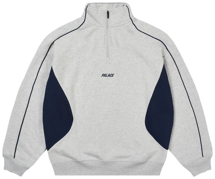 Palace Inserto 14 Zip Grey Marl