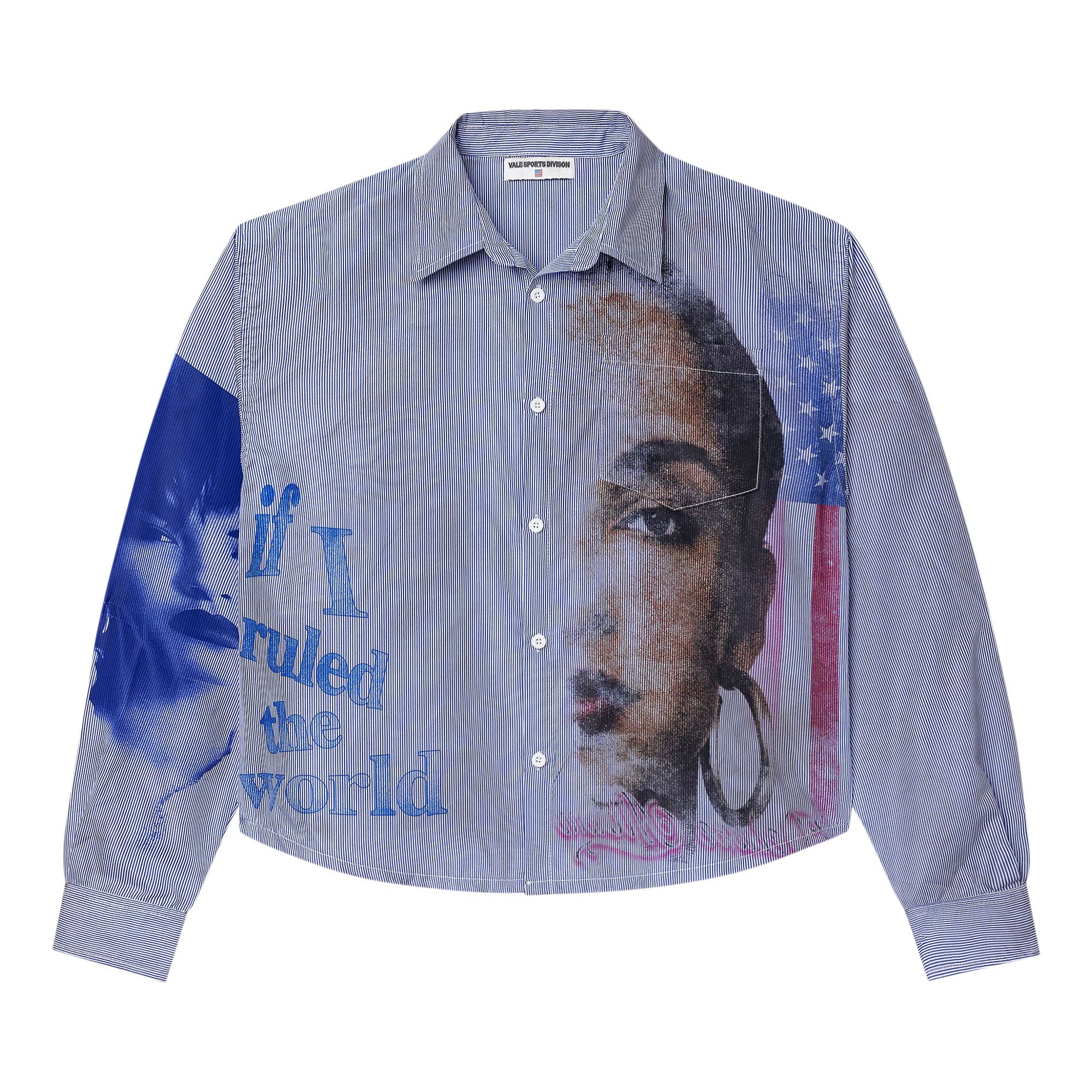 Buy Vale Forever Freedom Button Up 'Stripped/Blue' - VALE 09 008