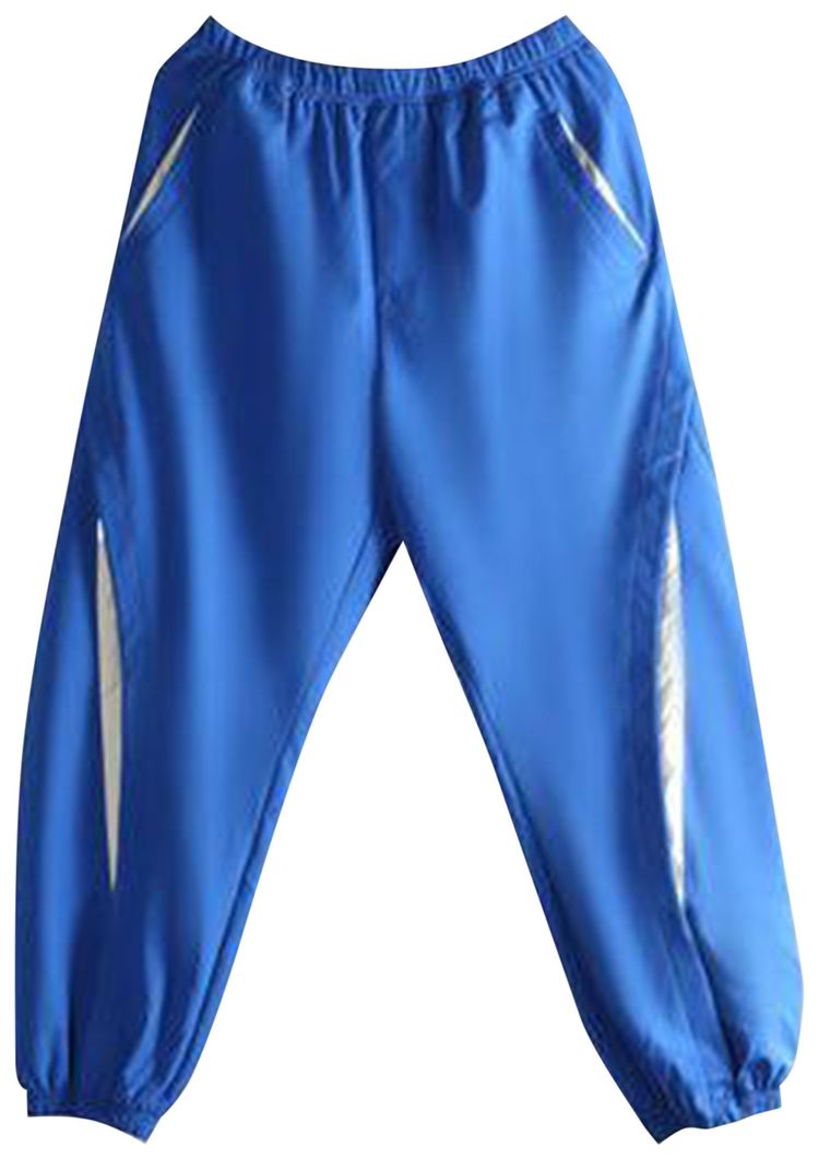 Ader Error Elastic Waist Cuffs White Side Stripes Pants Blue