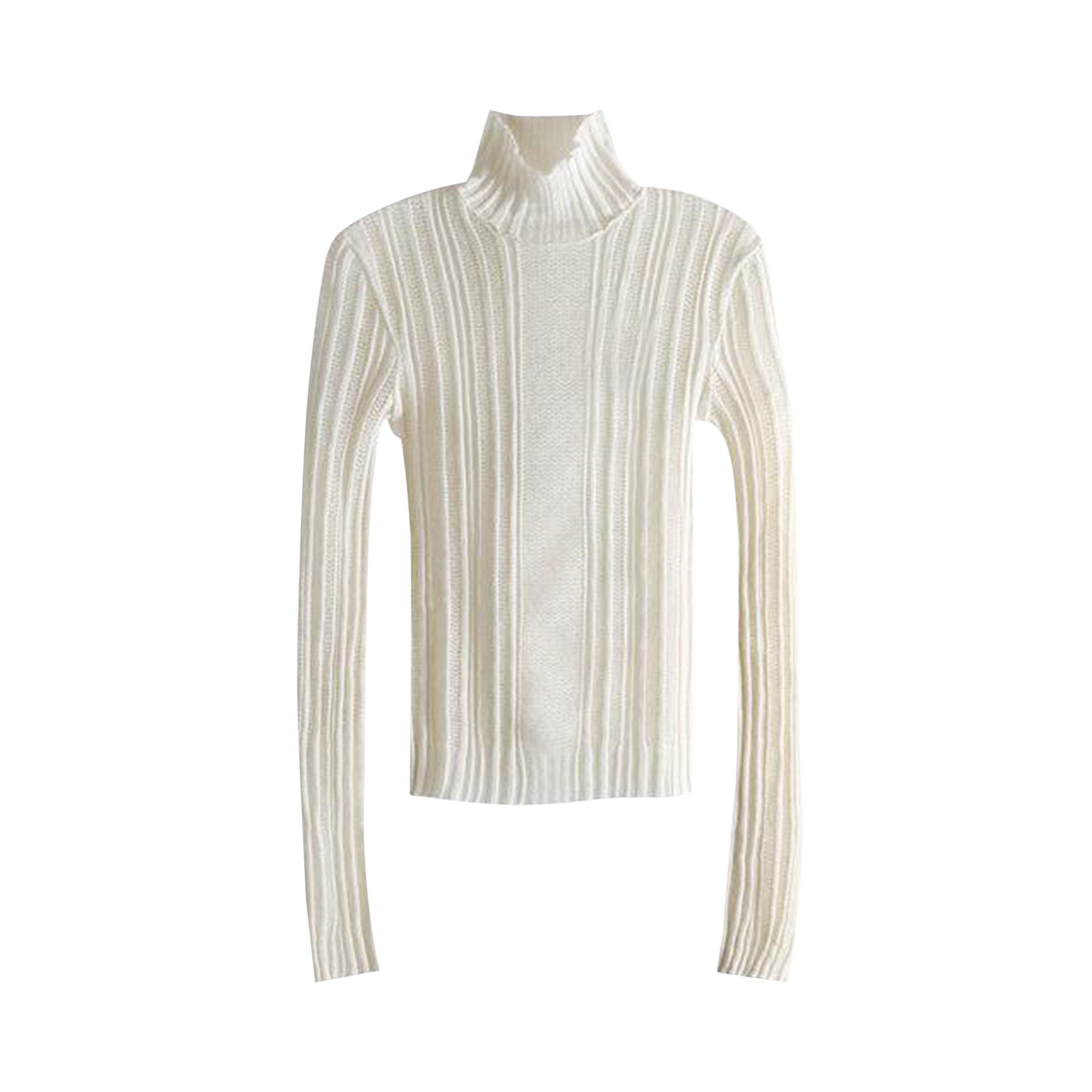 Buy Ann Demeulemeester Aamu Irregular Rib Turtleneck Sweater
