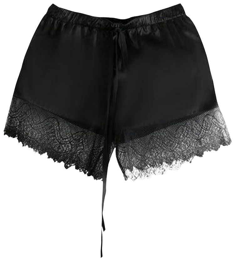 Ann Demeulemeester Vere Micro Boxer With Lace Short Black