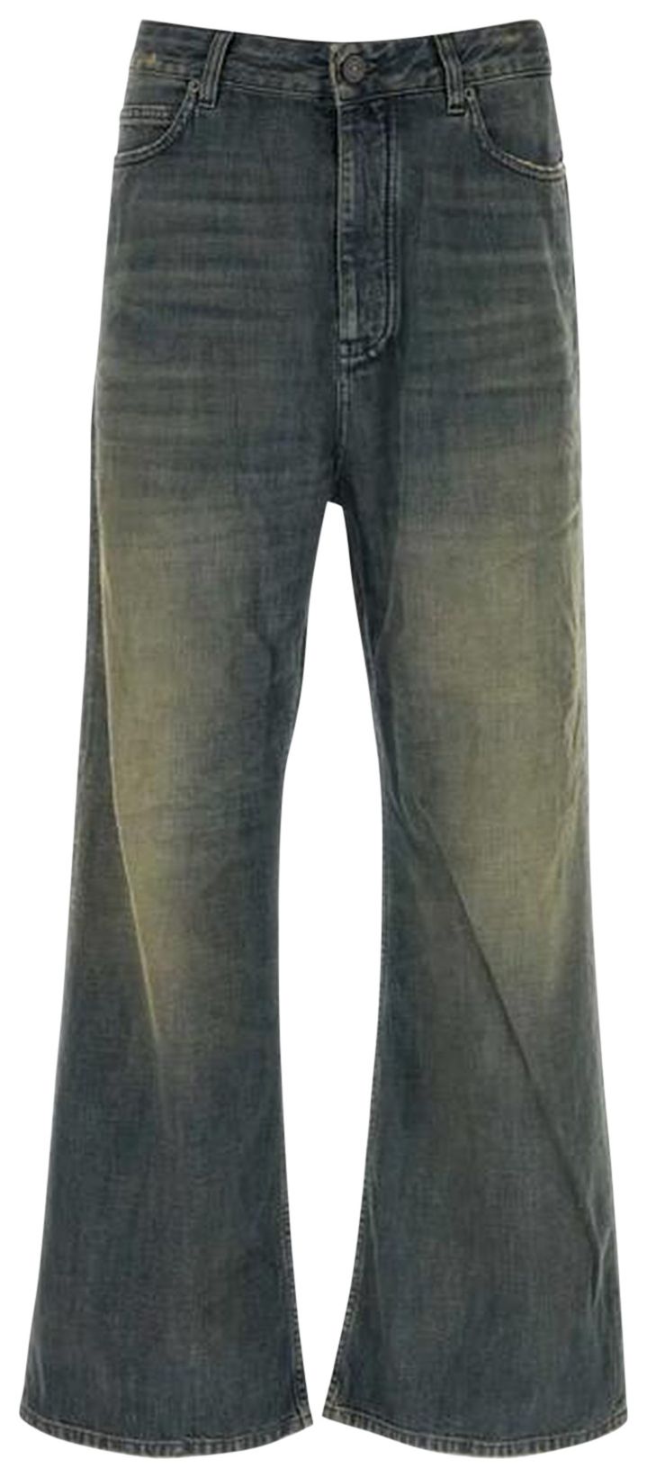 Balenciaga Low Crotch Pants NavyGreenYellow