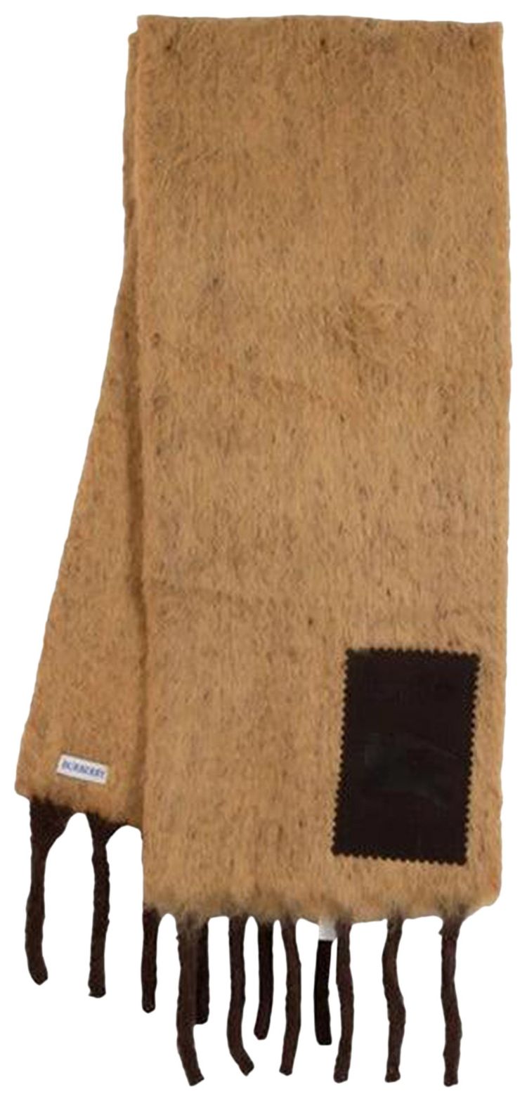 Burberry Brushed Alpaca Scarf Deer Brown