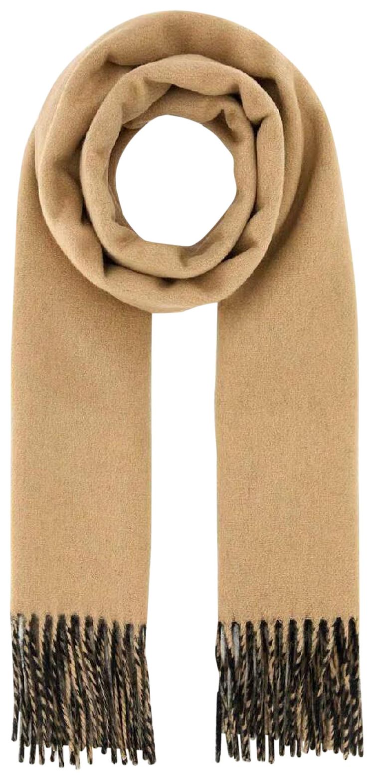 Burberry Embroidered Knight Solid Scarf CamelBlack