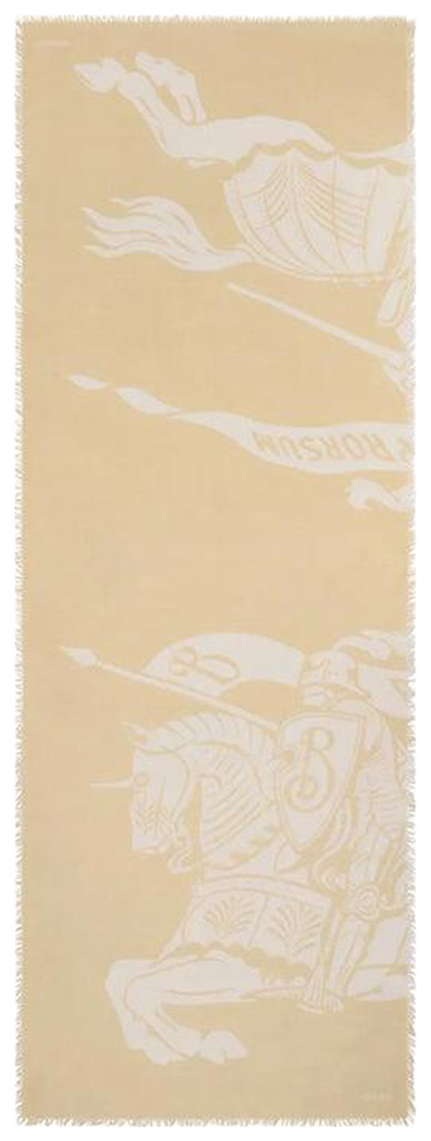 Burberry Large Ekd Lw Scarf Sand