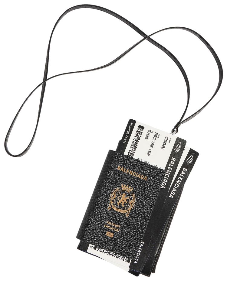 Balenciaga Passport Phone Holder Black