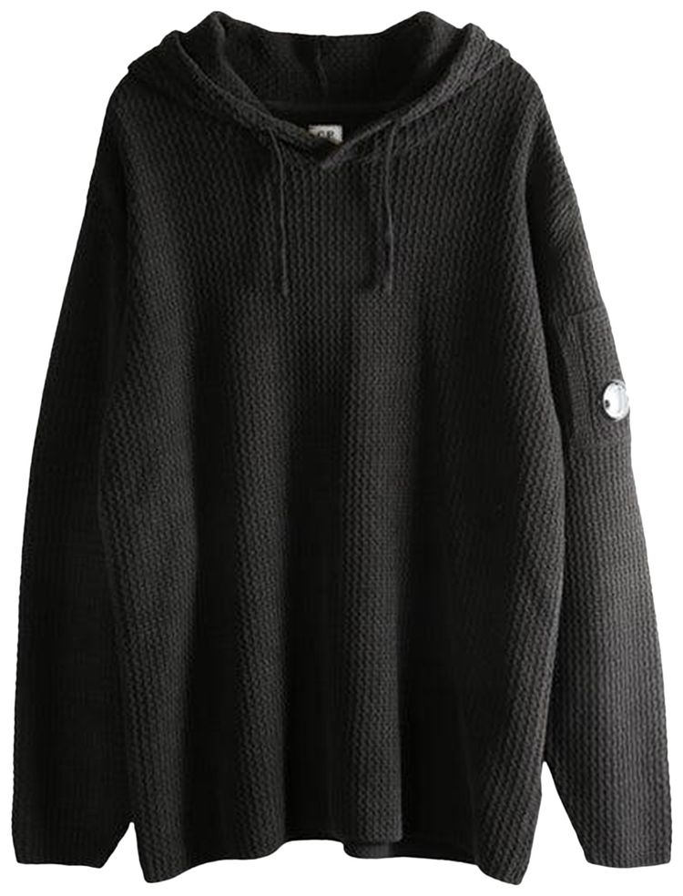 CP Company Knitwear Hooded Black
