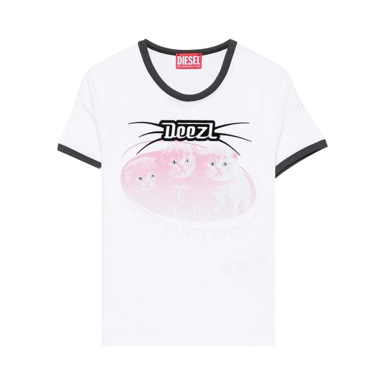 Diesel T Uncuties Long R13 T Shirt White