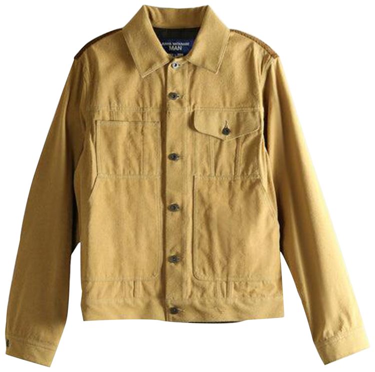 Junya Watanabe Button Front Utility Jacket BeigeGreyBrown
