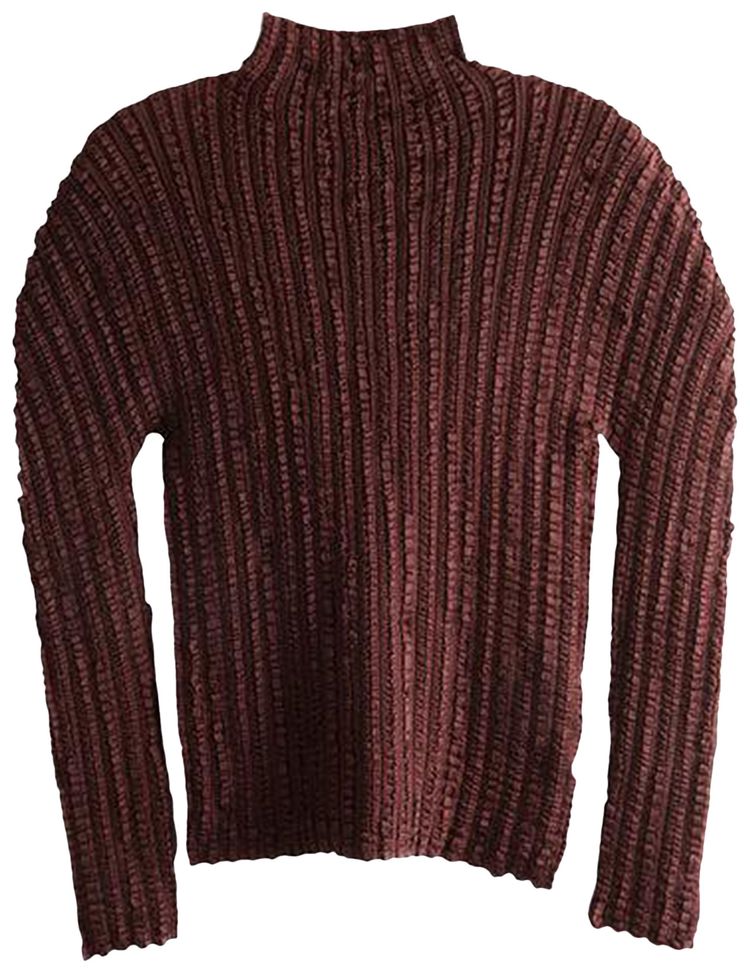 Issey Miyake Jellyfish Pleats Shirt Dark Brown