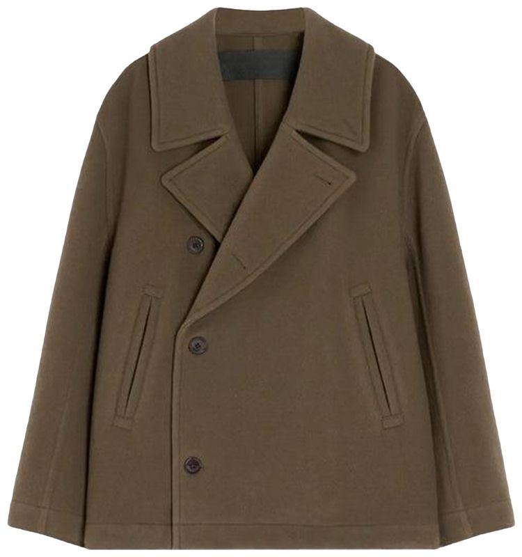 Lemaire Boxy Peacoat Dark Squirrel