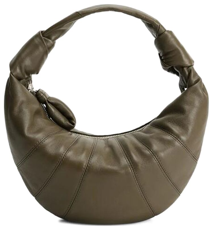 Lemaire Mini Fortune Croissant Bag Dark Khaki