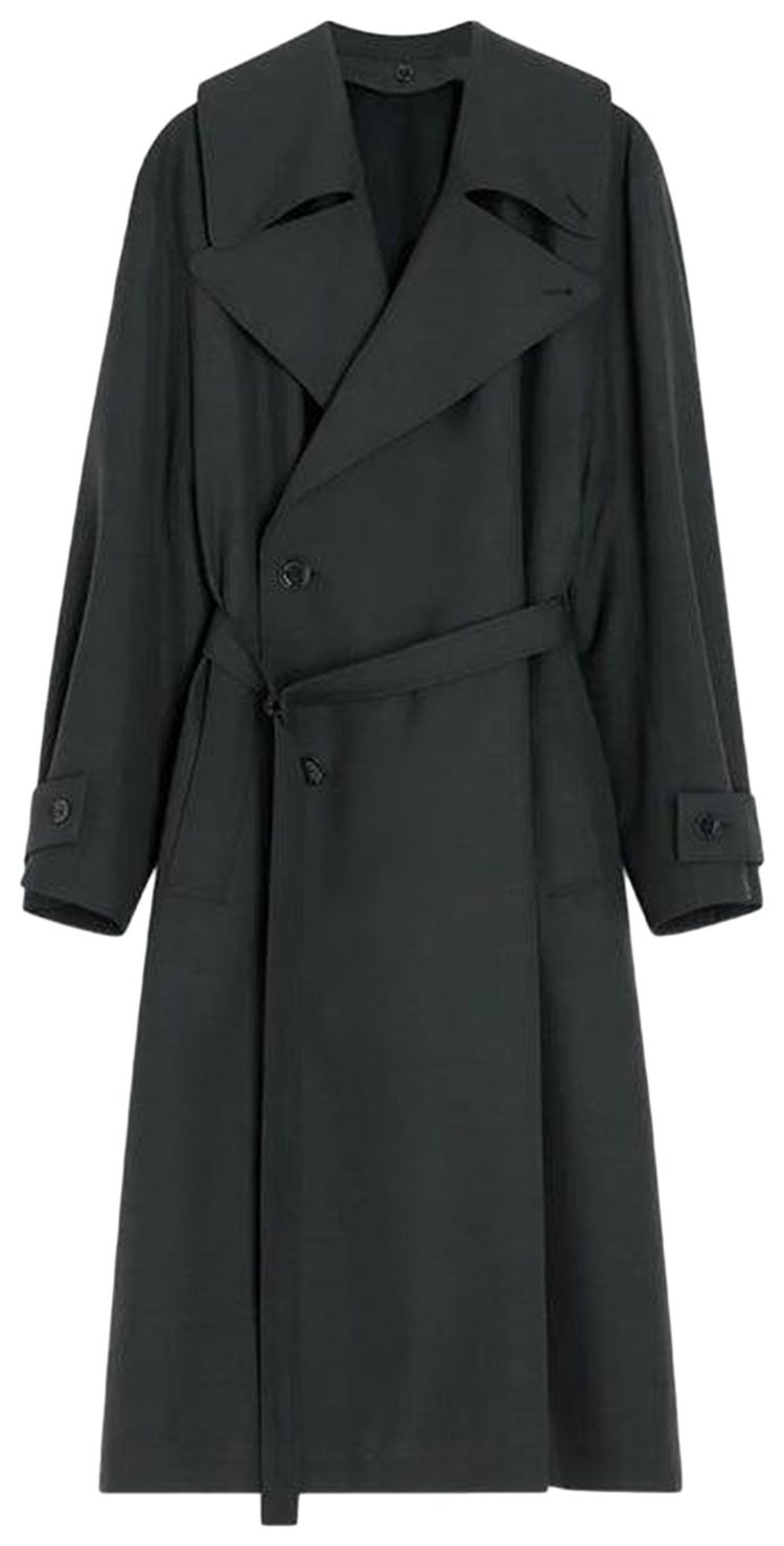 Lemaire Detachable Lining Trench Coat Coal