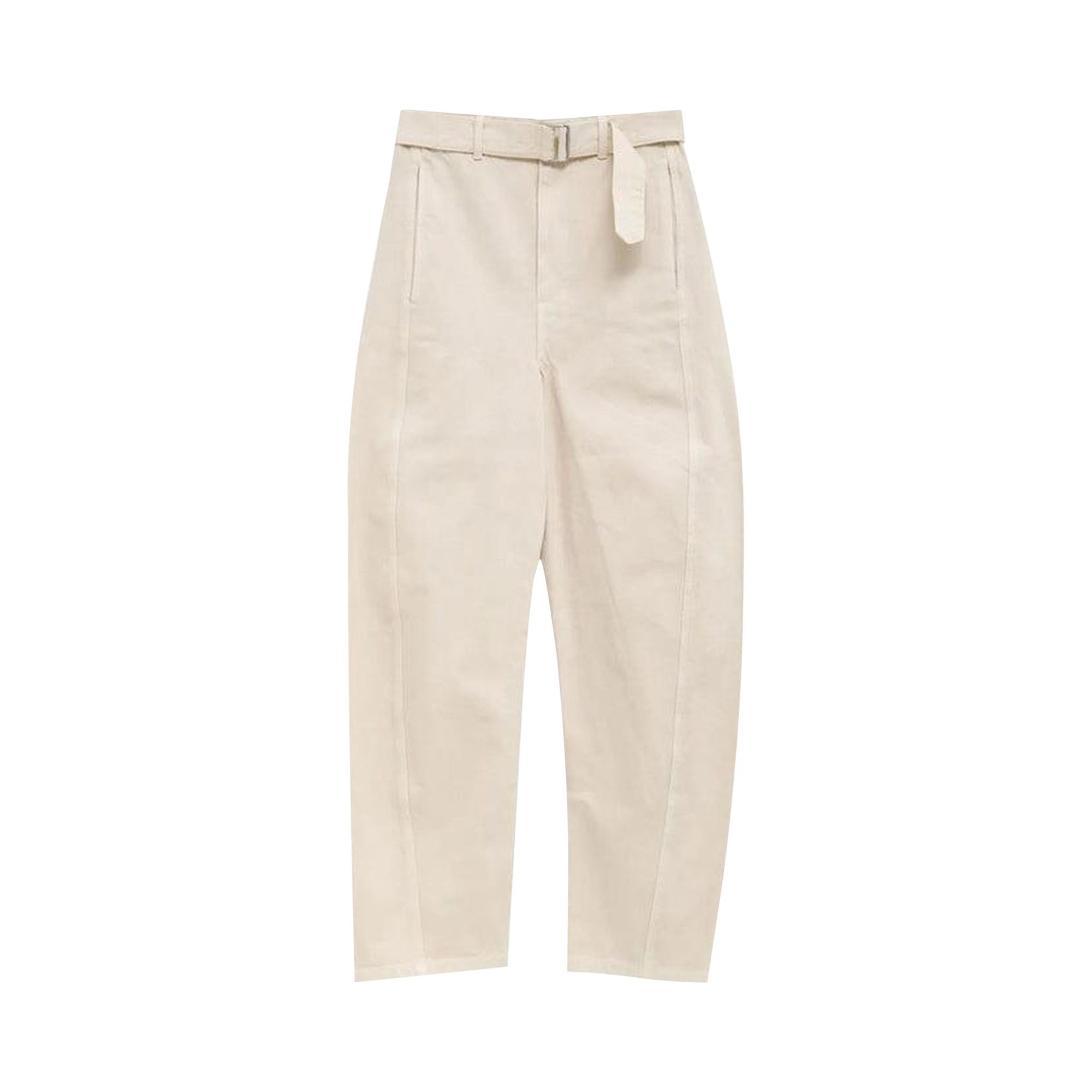 Buy Lemaire Twisted Belted Pants 'Denim Snow Clay' - PA326 LD1065