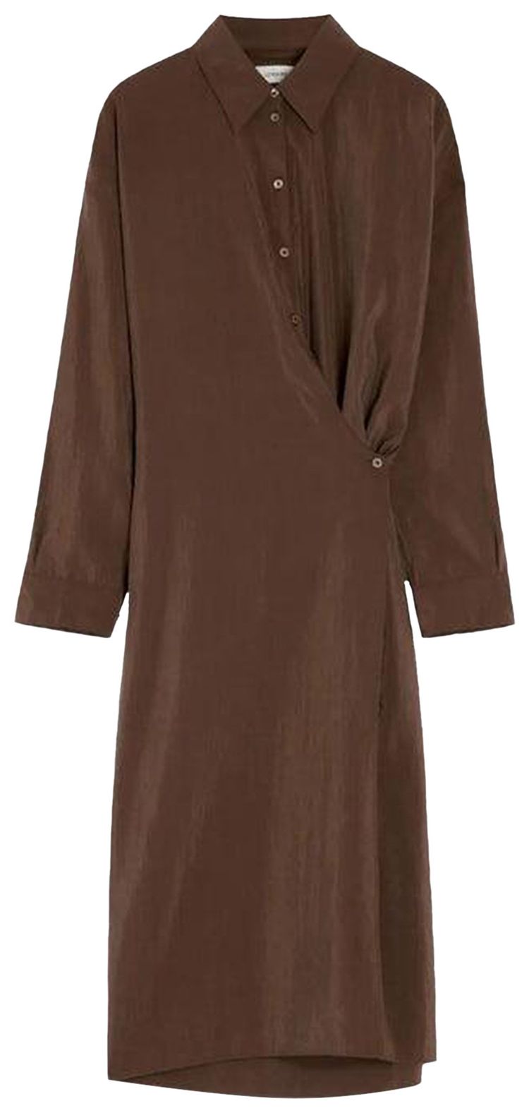 Lemaire Straight Collar Straight Collar Twisted Dresses Brunette