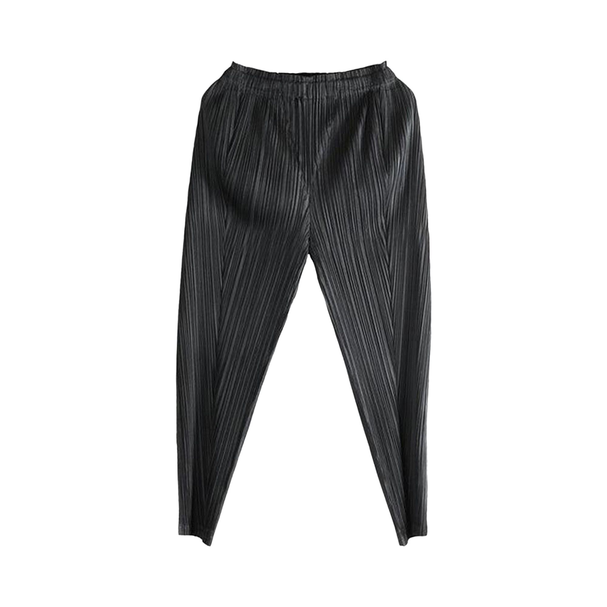 Buy Pleats Please Issey Miyake Thicker Bottoms 'Black' - PP58JF383