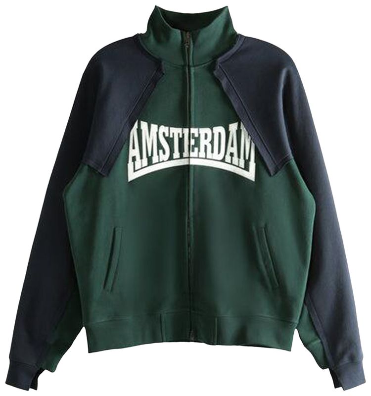 Vetements Patched Zip Up Emerald GreenNavy
