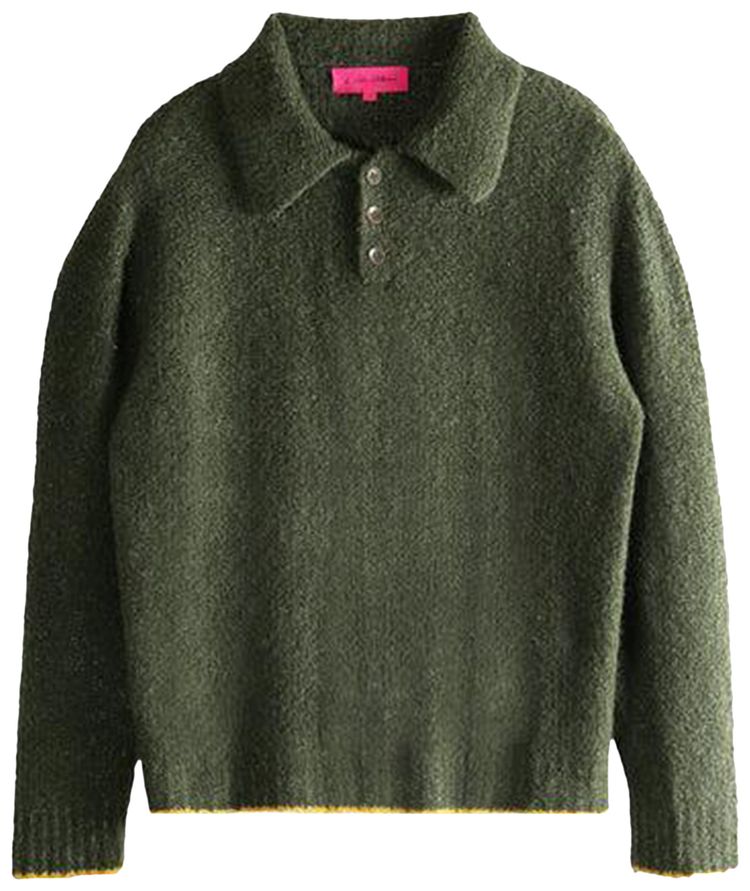 The Elder Statesman Mountain Boucle Rugby Knitwear Cadet