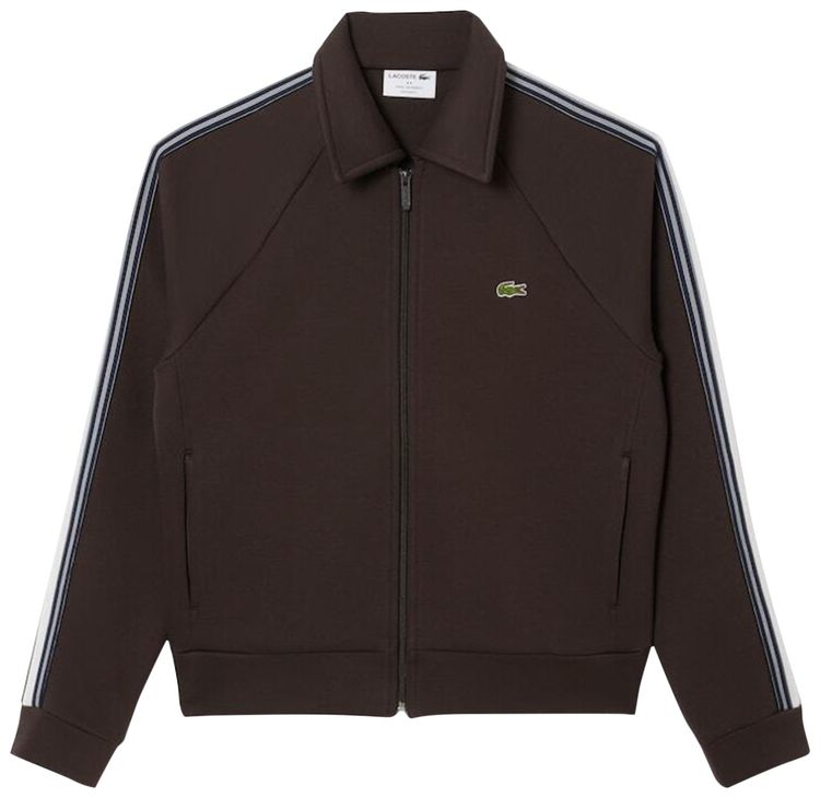 Lacoste Zip Up Sweatshirt Port