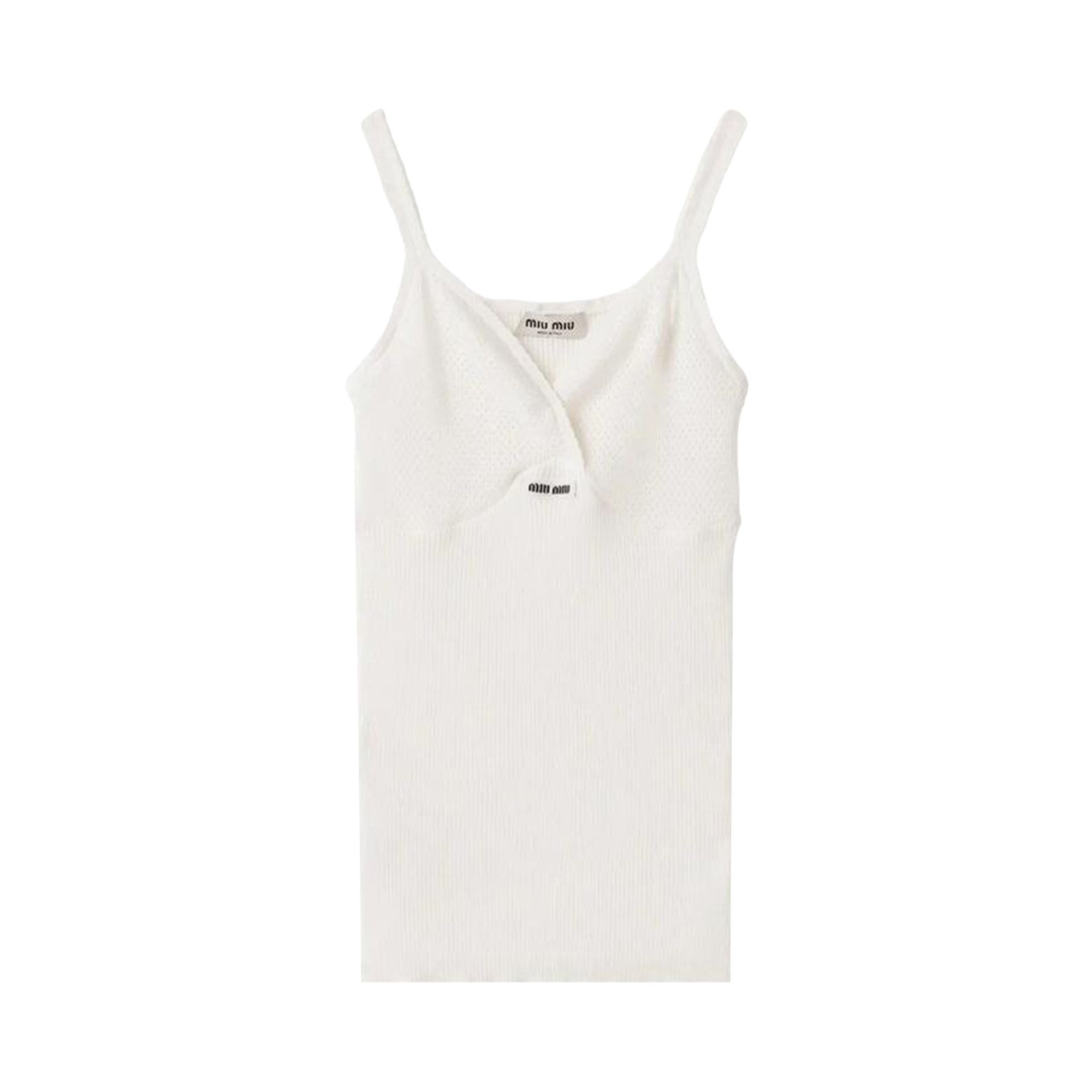 MIU MIU オフオワイトタンクトップ Miu Miu x Petit Bateau タンクトップ | ホワイト | FARFETCH JP