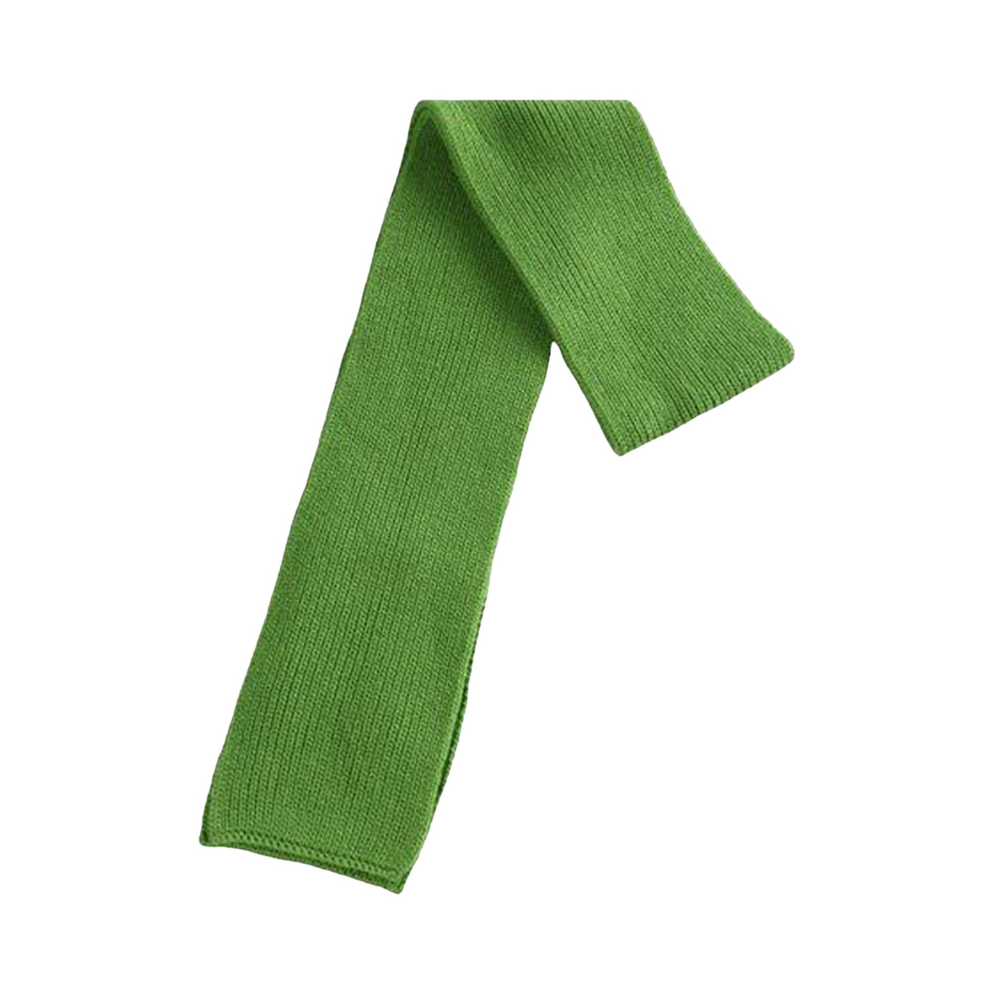 Buy Auralee Light Cashmere Knit Scarf 'Green' - A25AM07CJ GREE | GOAT