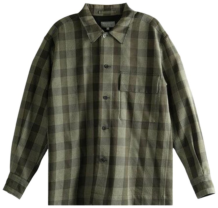 Margaret Howell Flap Pock Overshirt BlackBrownMulticolor
