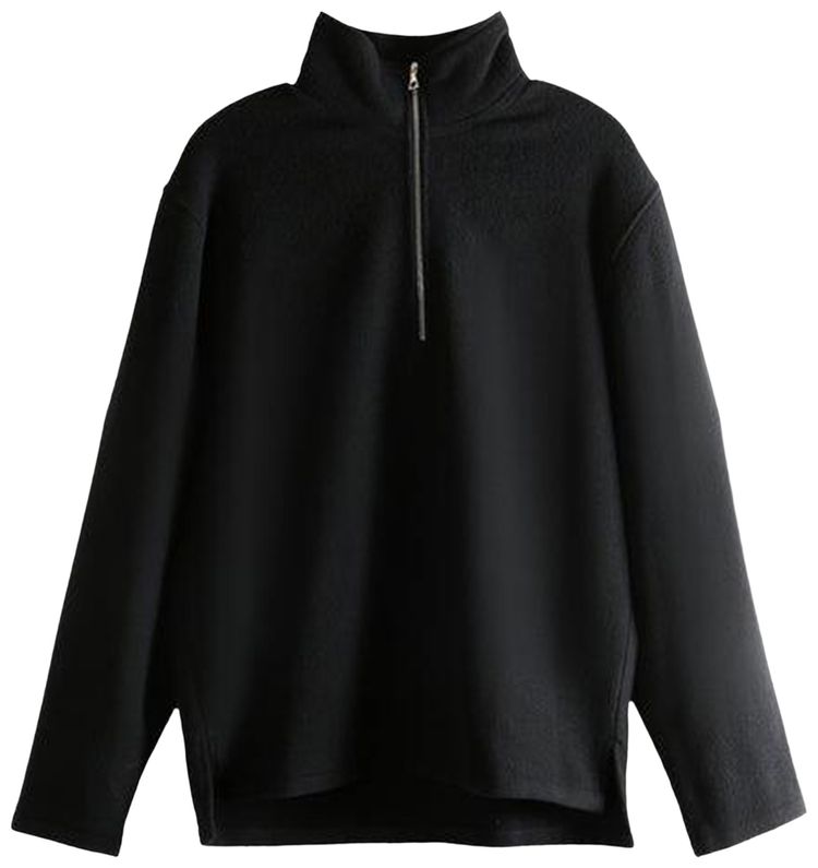 RIER Fleece Polo Fleece Black