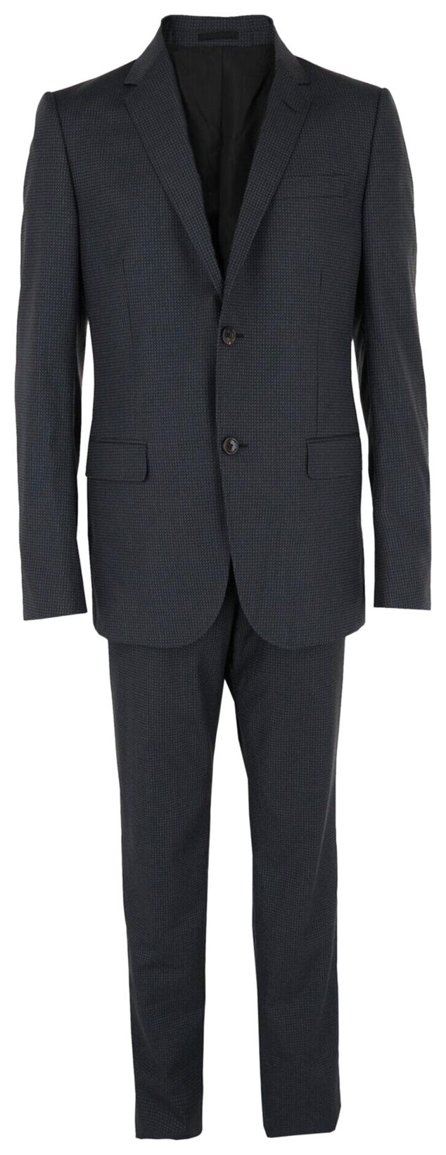 Gucci Wool Pin Dot Suit Silver
