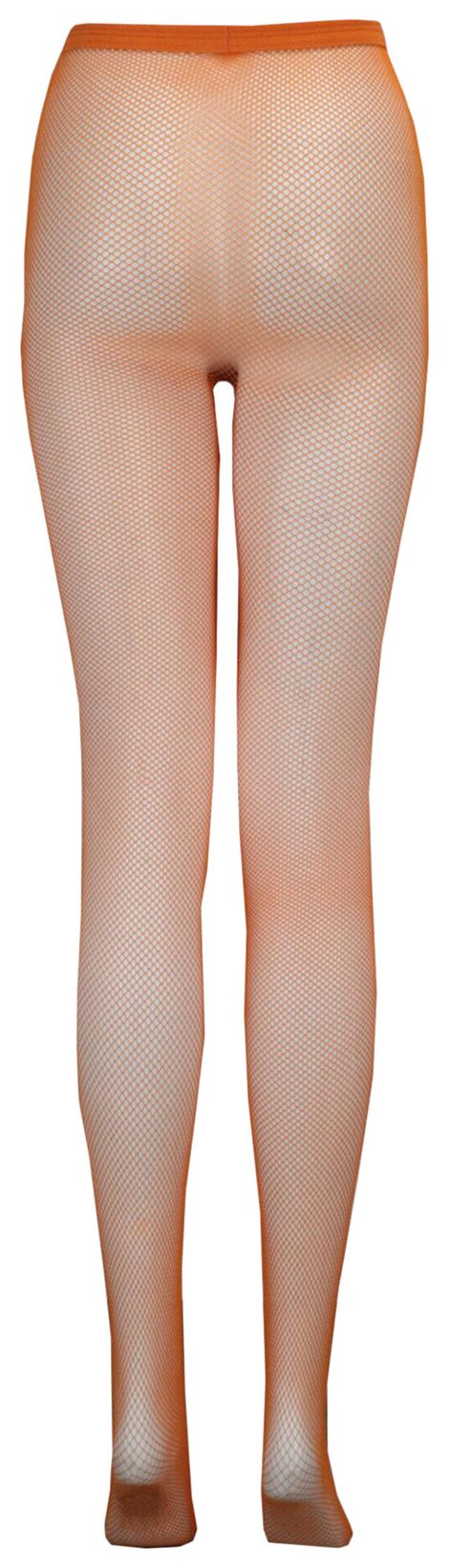 Gucci Crystal Pin Fishnet Tights Orange