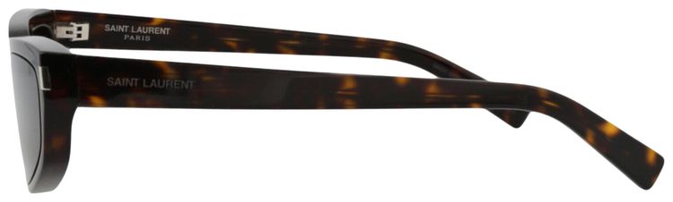 Saint Laurent Cat Eye Frame Recycled Acetate Sunglasses Havana Grey