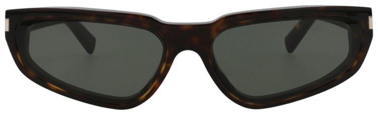 Saint Laurent Cat Eye Frame Recycled Acetate Sunglasses Havana Grey