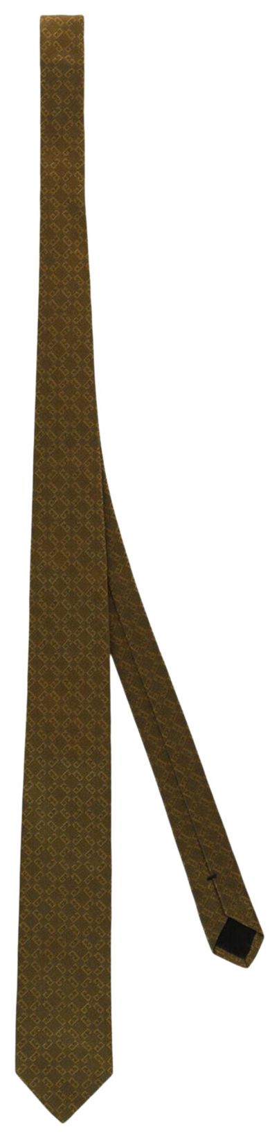Givenchy 4G Monogram Silk Tie Gold