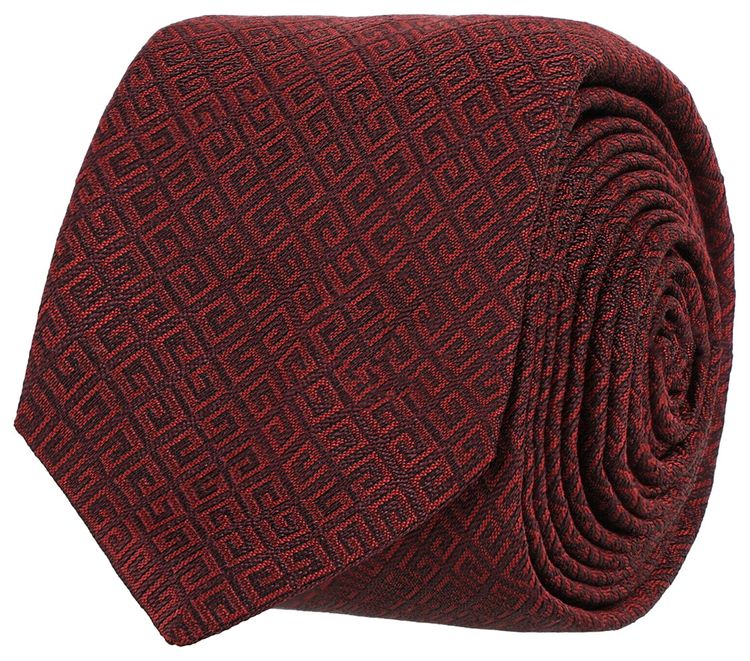 Givenchy 4G Silk Tie Oxblood Red