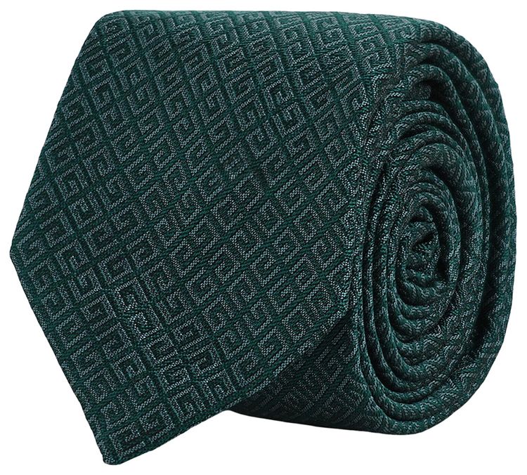 Givenchy 4G Silk Tie Dark Green