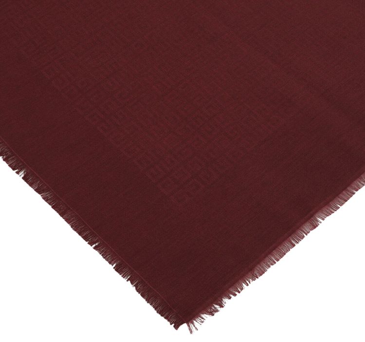 Givenchy Oversized 4G Logo Scarf Oxblood Red