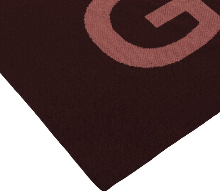 Givenchy Jacquard Logo Scarf Burgundy